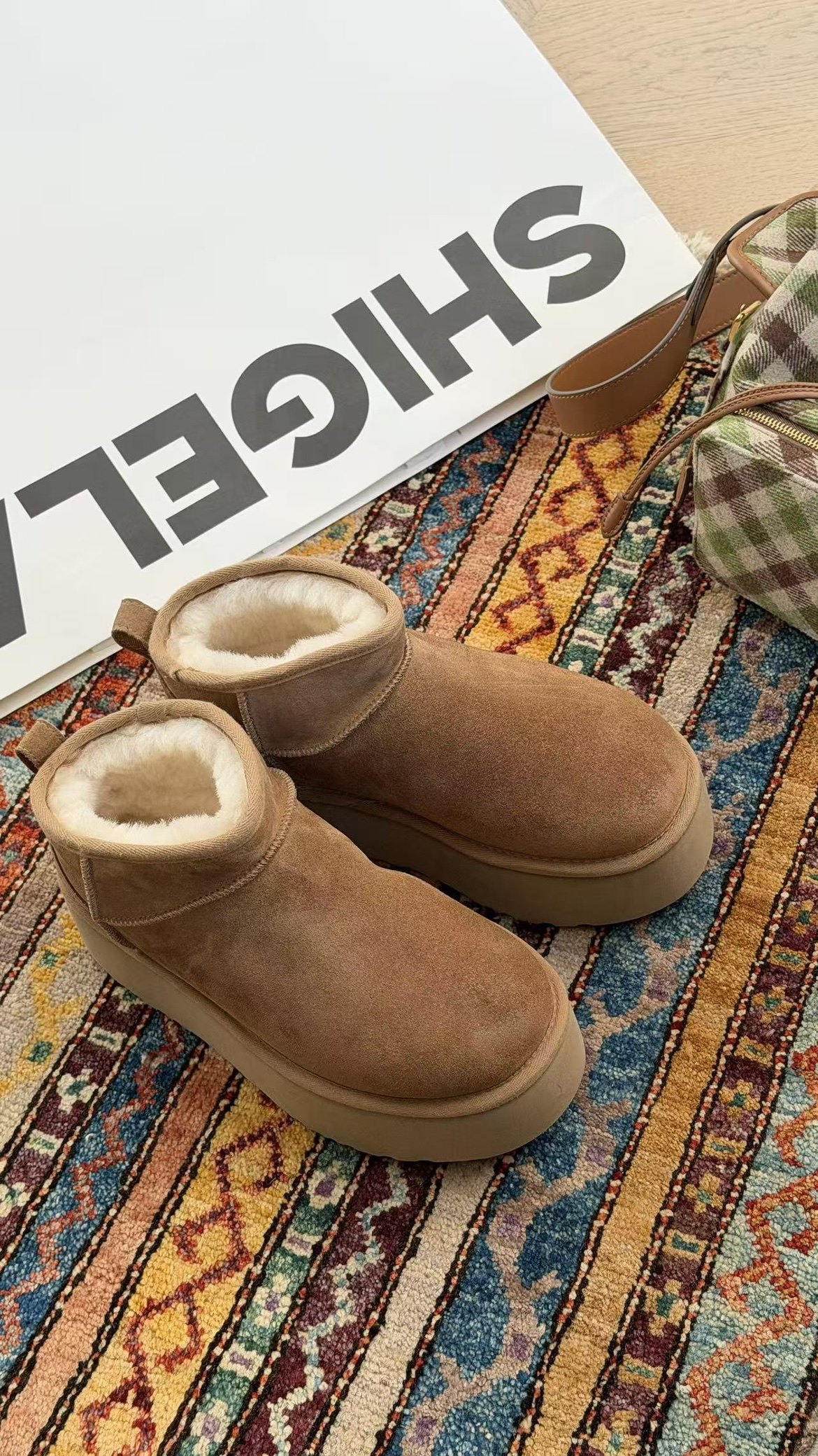 诗歌兰真皮女鞋2025冬季新款时尚百搭舒适厚底加绒保暖雪地靴短靴,女鞋,时尚雪地靴,淘宝优惠券,粉丝福利购,淘宝优惠卷