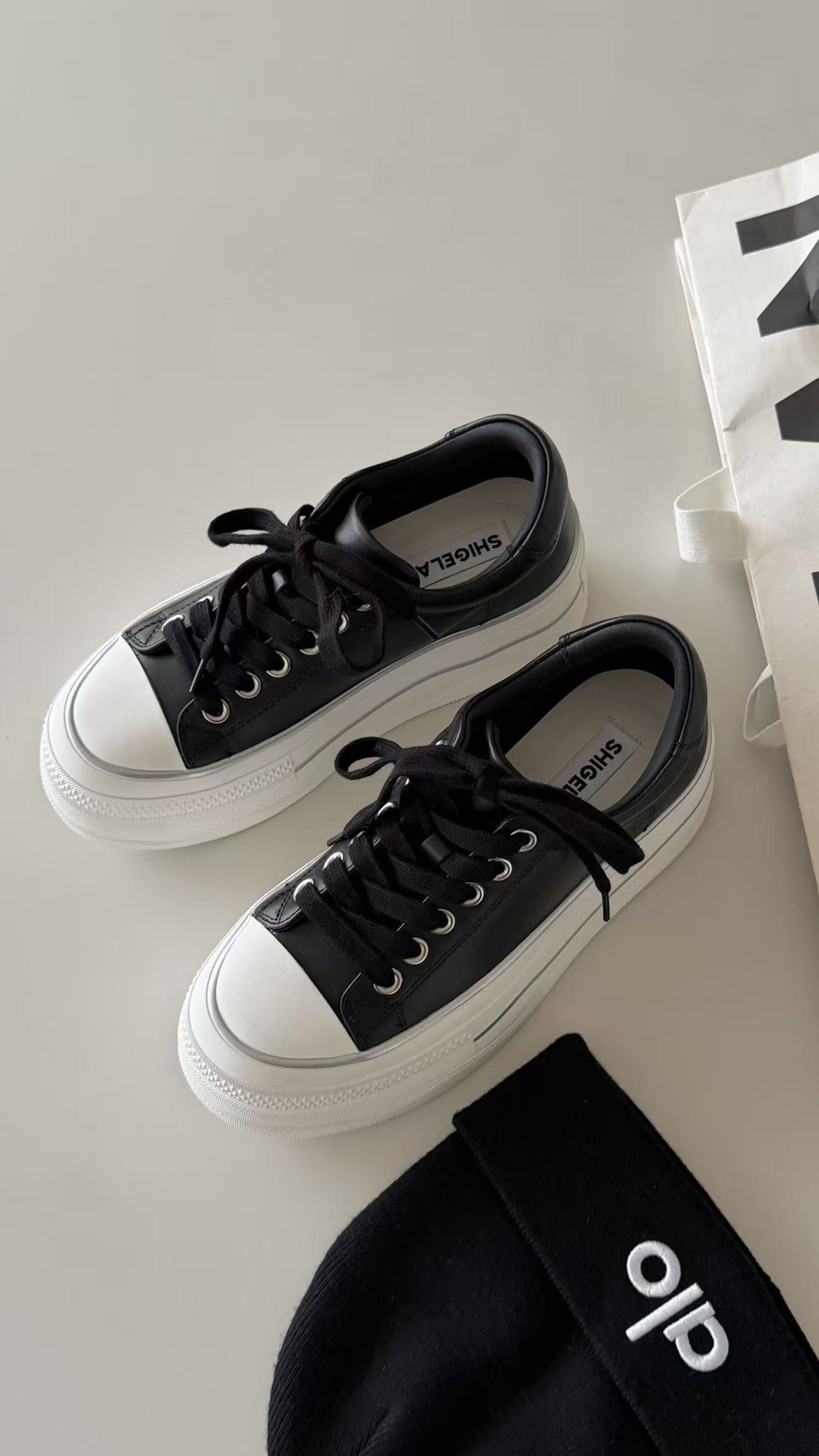 诗歌兰真皮女鞋2026新款时尚百搭厚底增高系带休闲鞋运动鞋板鞋潮,女鞋,时尚休闲鞋,淘宝优惠券,粉丝福利购,淘宝优惠卷