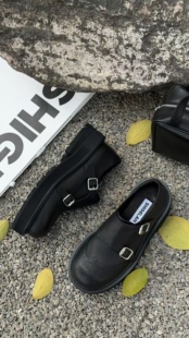 英伦风皮鞋 诗歌兰真皮女鞋 百搭舒适厚底乐福鞋 时尚 潮 2026新款