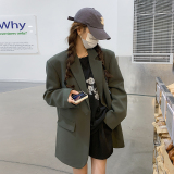 高级小众韩系chic黑色西装外套女春秋2025年超火好看职业气质上衣，女装西装，婷丫丫