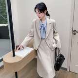 现货215-25016-P155通勤西装套装两件套（控248元），女装短外套，婷丫丫