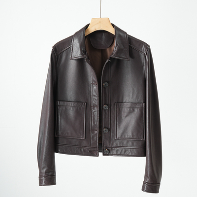 2026春季植鞣绵羊皮真皮小皮衣