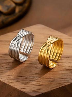 网红不锈钢可调男女戒指