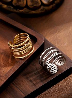 艾芙乐s925纯银个性锤头鲨开口