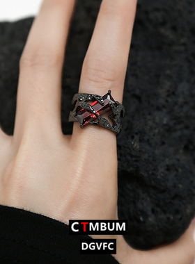 黑暗之魂原戒学者戒指复古霸气红