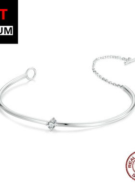 艾芙乐简约百搭闪耀细手镯s925