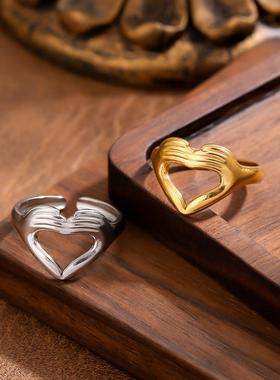 钛钢情侣对戒创意嘻哈指环