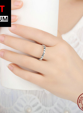 跨境百搭时尚首饰气质饰品配饰个性纯银s925戒指 星际五角星星空