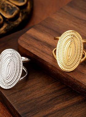 欧美高级感不锈钢开口戒指