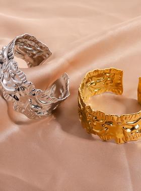 C形开口光面手镯女时尚百搭