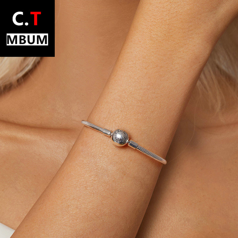 forvrlov蛇骨基础链手链s925纯银