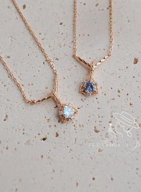 项链925银坦桑石月光石