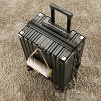 [Роскошная тамочная блокировка антипризма-Zipper] Атмосферный черный [Deluxe Customs Bock Anti-Pingeed-Zipper Bight] Сжатие и утолщение+бесплатное колесо доставки