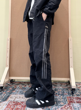 soxiox夏季尼龙速干冲锋裤男女直筒侧边条纹休闲裤美式vibe裤子潮