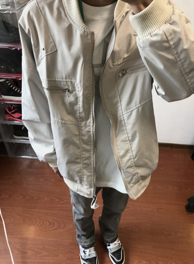 soxiox秋季美式双拉链棒球服男女宽松cleanfit高街外穿夹克外套潮