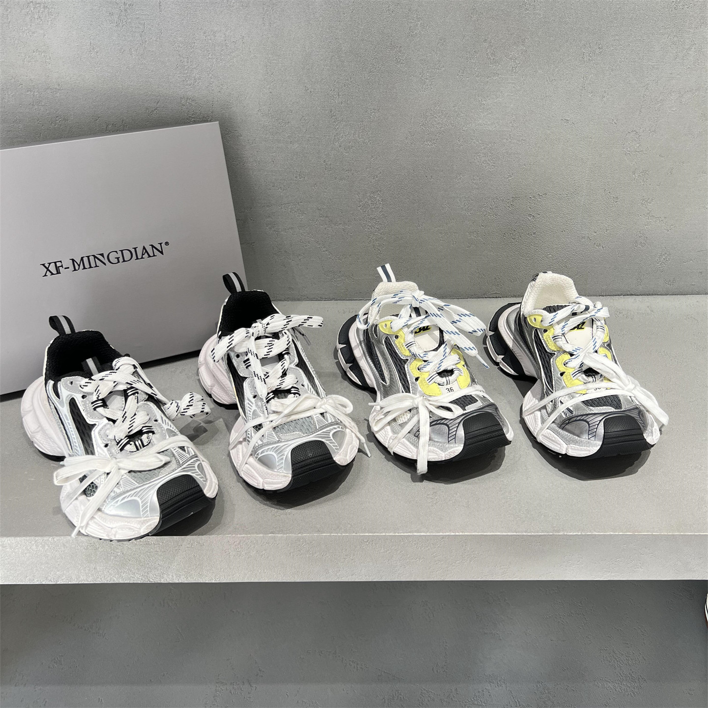 先峰名典真皮厚底老爹鞋运动鞋潮