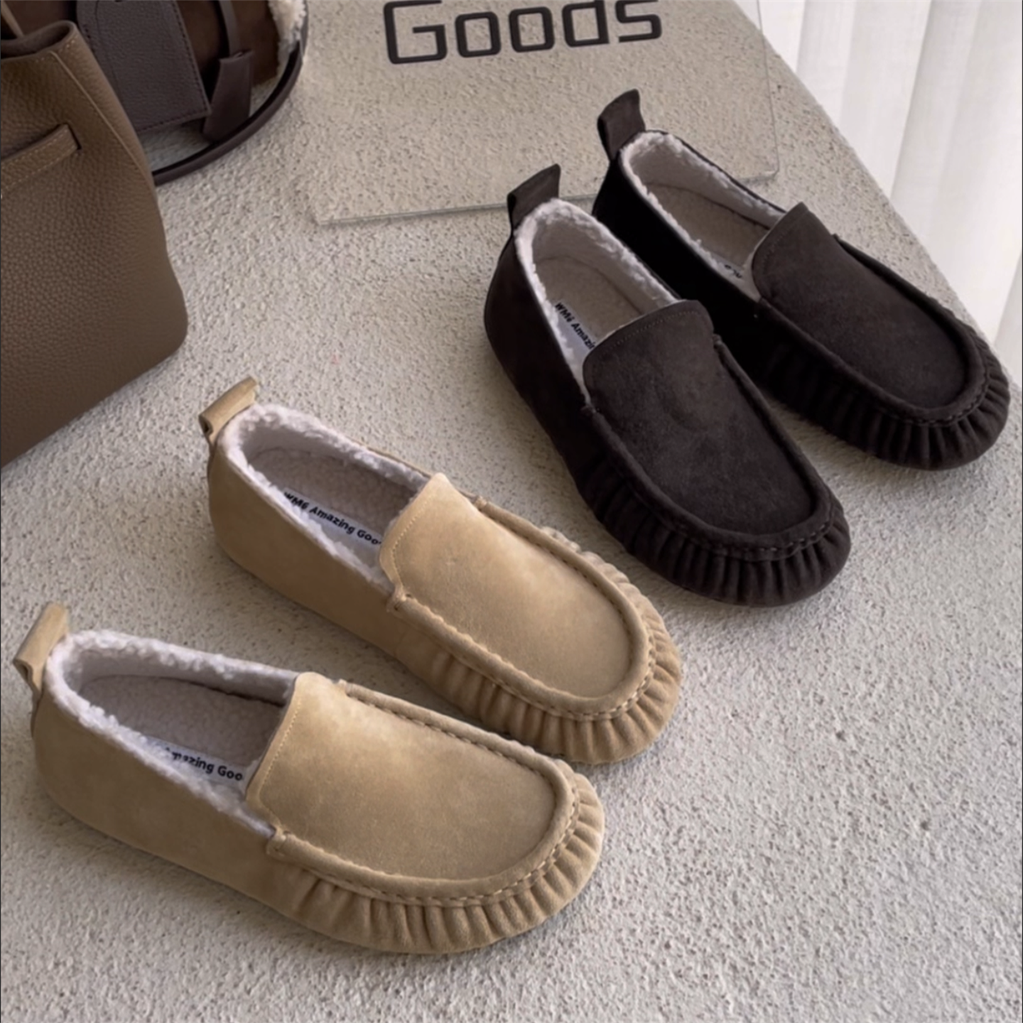 WM6真皮羊毛保暖棉鞋玛丽珍鞋潮