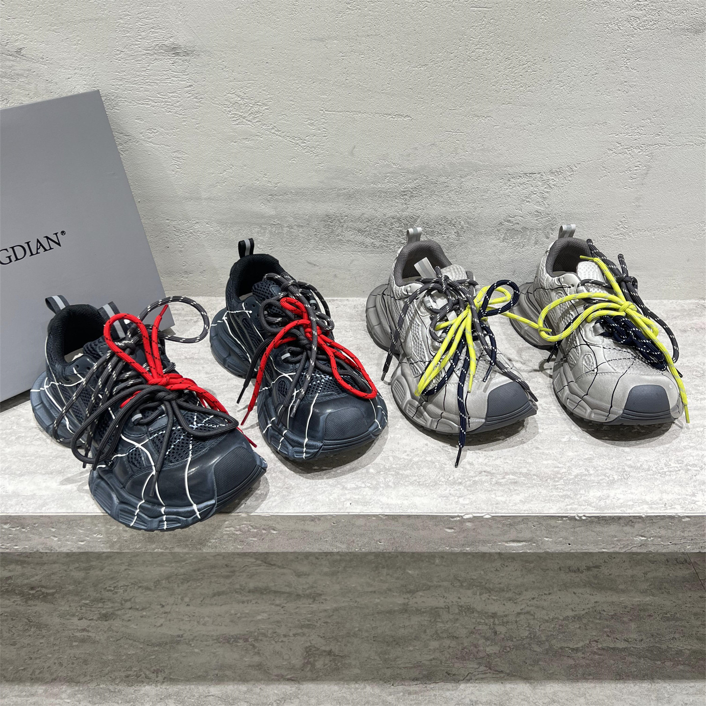 真皮厚底老爹鞋松糕底休闲运动鞋