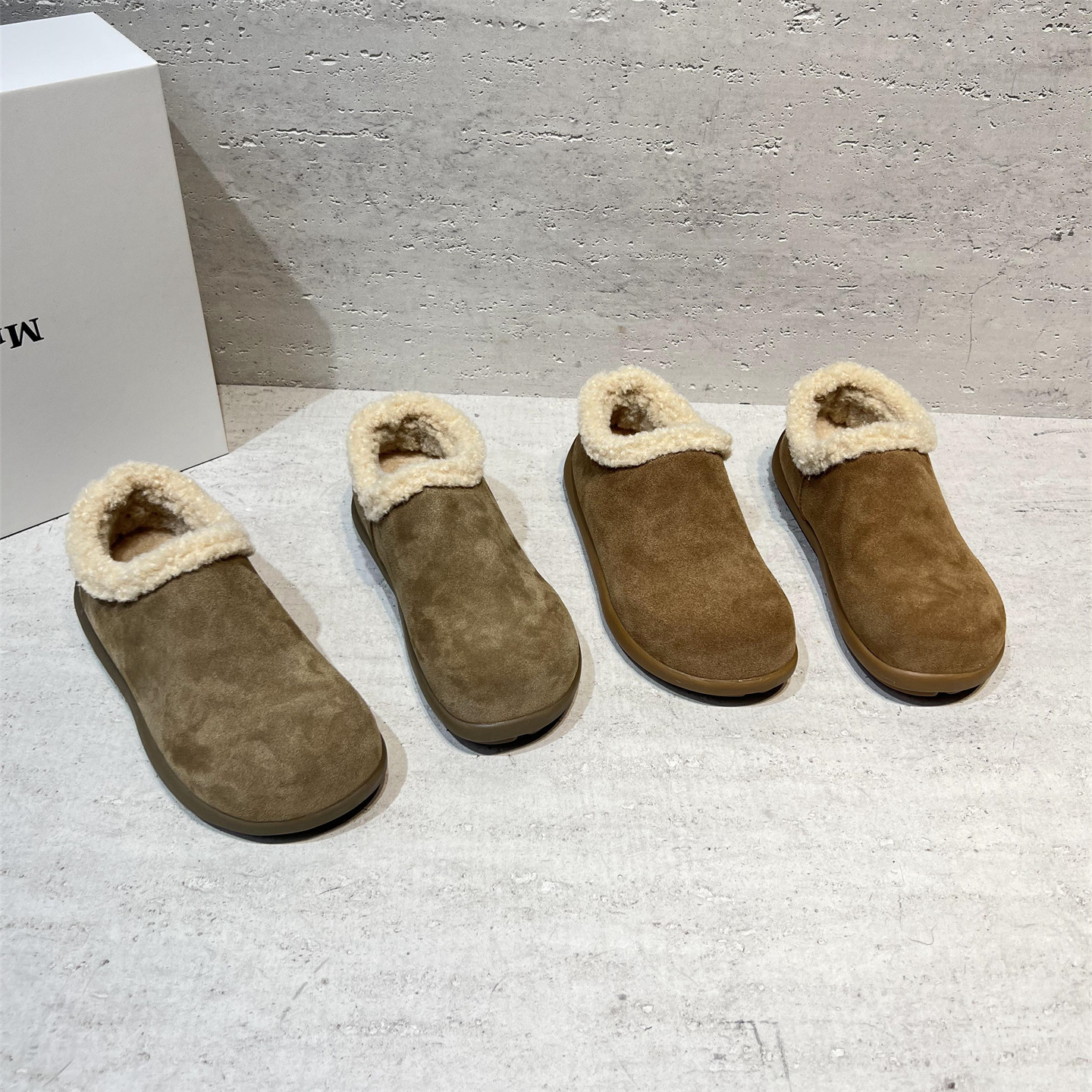 真皮后羊毛保暖勃肯鞋加绒棉鞋潮