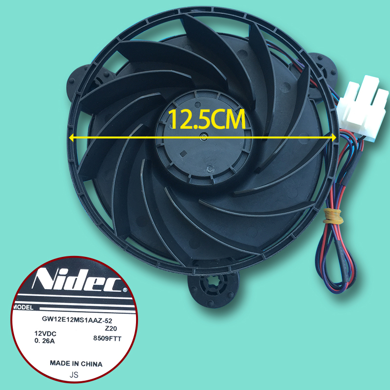 适用海尔冰箱散热风扇NIDEC GW12E12MS1AAZ-52 12VDC 0.26A风机