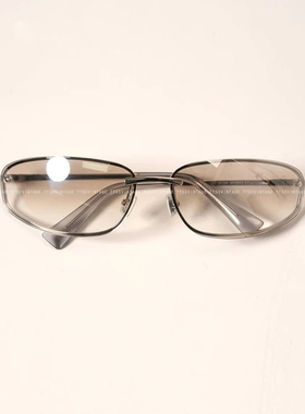 TTSSVINTAGE【千禧风格.弧形设计人生时髦银框护目镜】26026