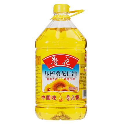 【鲁花直销】鲁花压榨葵花仁油4L 葵花籽油 食品 压榨食用油