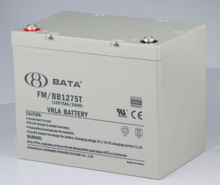 鸿贝蓄电池12V75AH 鸿贝蓄电池FM/BB1275 电瓶