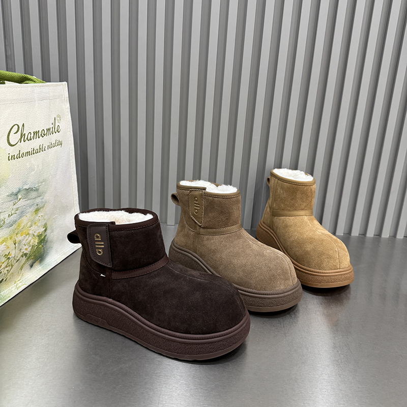 冬季舒适软底女棉鞋加绒雪地靴