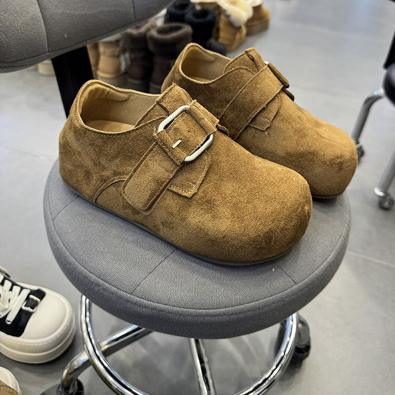 休闲风全包勃肯鞋女魔术贴内增高厚底鞋棕色交叉绑带圆头单鞋1457,女鞋,勃肯鞋/软木鞋,淘宝优惠券,粉丝福利购,淘宝优惠卷