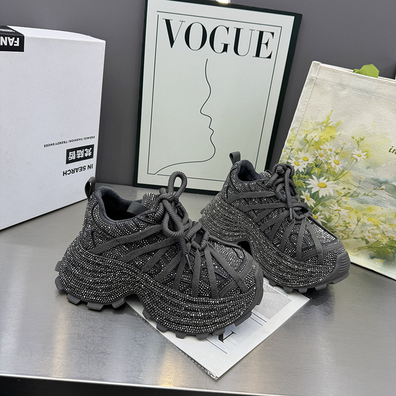 2025秋冬厚底松糕鞋防滑底