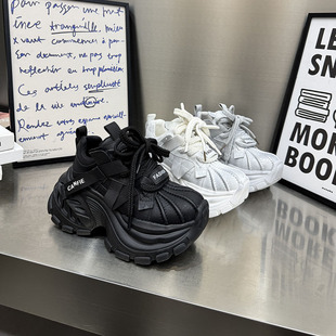 2026春季 新款 百搭休闲鞋 松糕鞋 5225 女单鞋 女鞋 女厚底增高老爹鞋