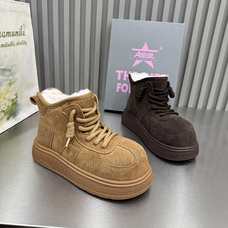 厚底雪地靴女2025冬季新款