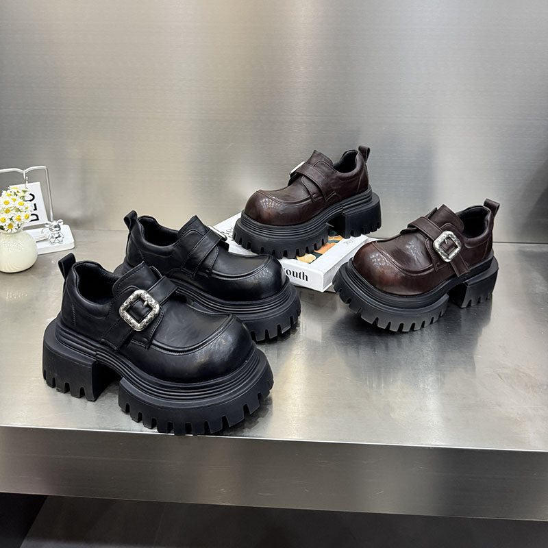 26魔术贴厚底松糕鞋女圆头浅口百搭休闲一脚蹬增高鞋单鞋7801-46,女鞋,松糕（摇摇）鞋,淘宝优惠券,粉丝福利购,淘宝优惠卷