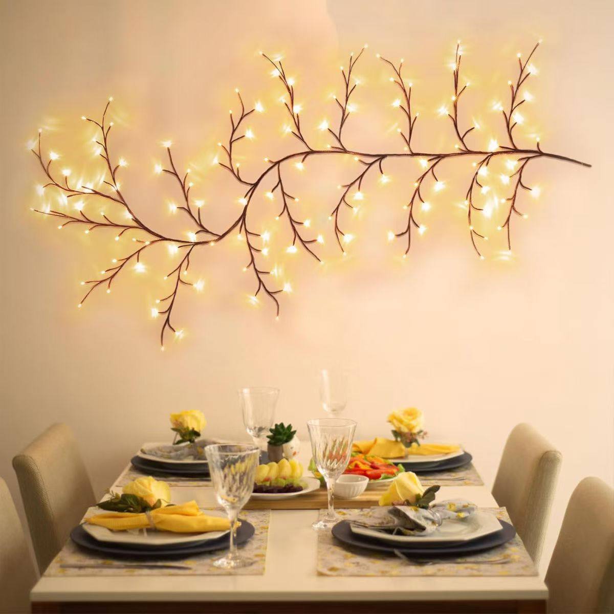 热卖LED树枝藤条灯可弯曲树枝仿