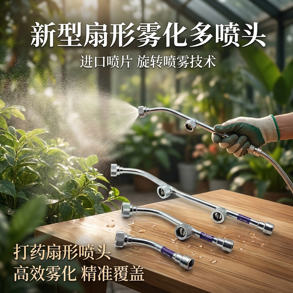 喷雾器喷头打药机高压雾化不锈钢杆果树扇形加厚省药水D35K-5进口图片