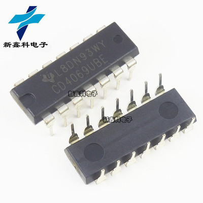 CD4069UBE CD4069 DIP-14 逻辑芯片 变换器 全新现货