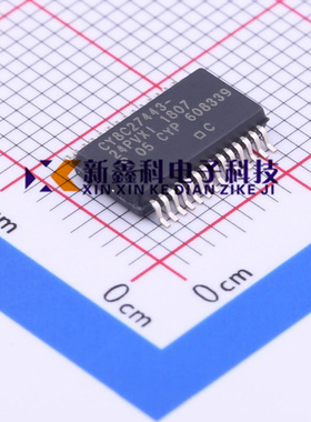 正品 CY8C27443-24PVXI封装SSOP-28 M8C微控制器8位24MHz16KB闪存