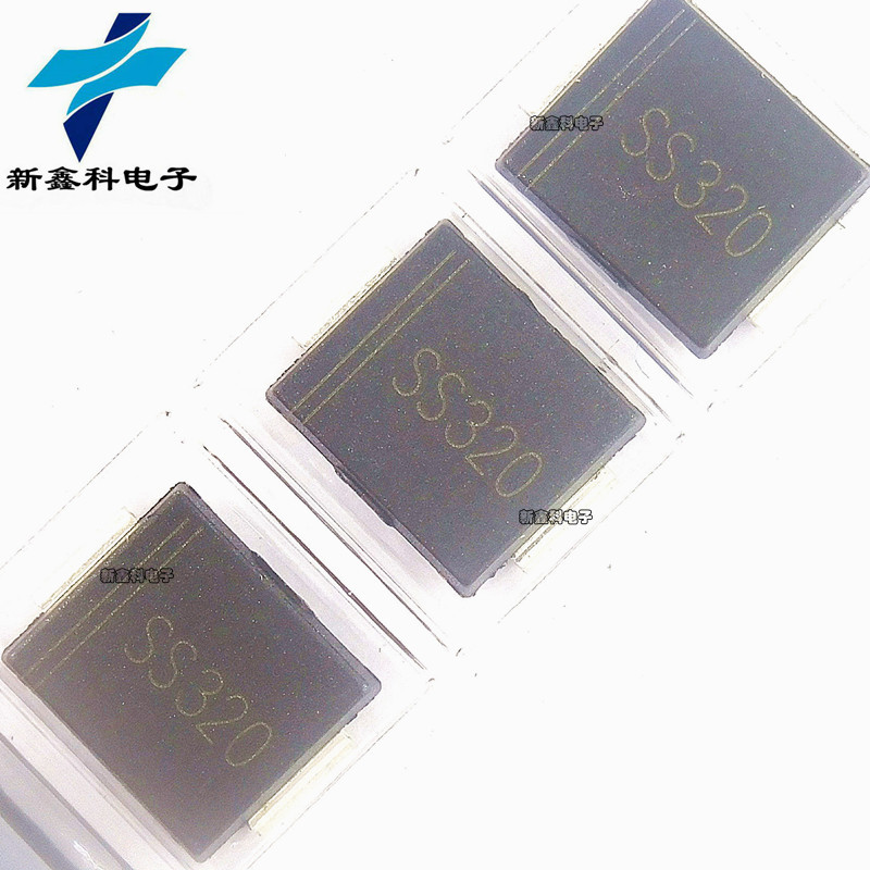 SS320C丝印SS320 SMC DO-214AB贴片肖特基二极管