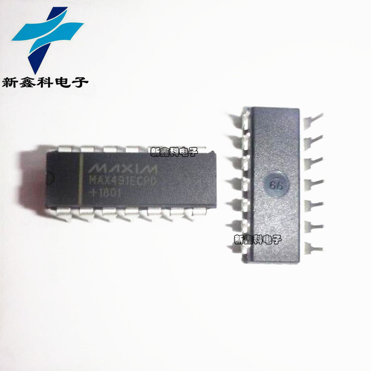 MAX491EEPD MAX491ECPD 直插 DIP-14 收发器 全新现货