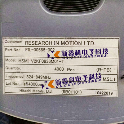 FIL-00685-002 SMD RESEARCH HSMI-V2KF0836M01-T  824-849MHz