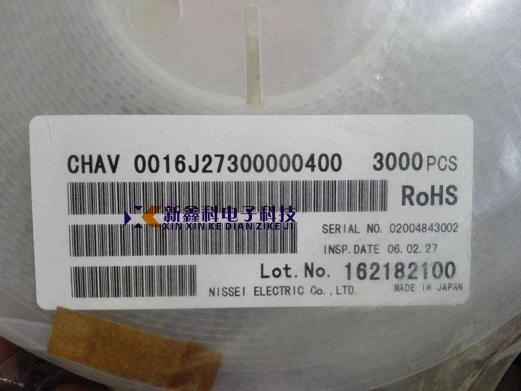 CHAV0016J27300000400 日本NISSEI贴片薄膜电容 1210-27nF 5% 16V