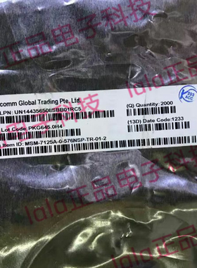 MSM-7125A-0-576NSP-TR-01-2 QUALCOMM BGA MSM7125A-0-576NSP-TR