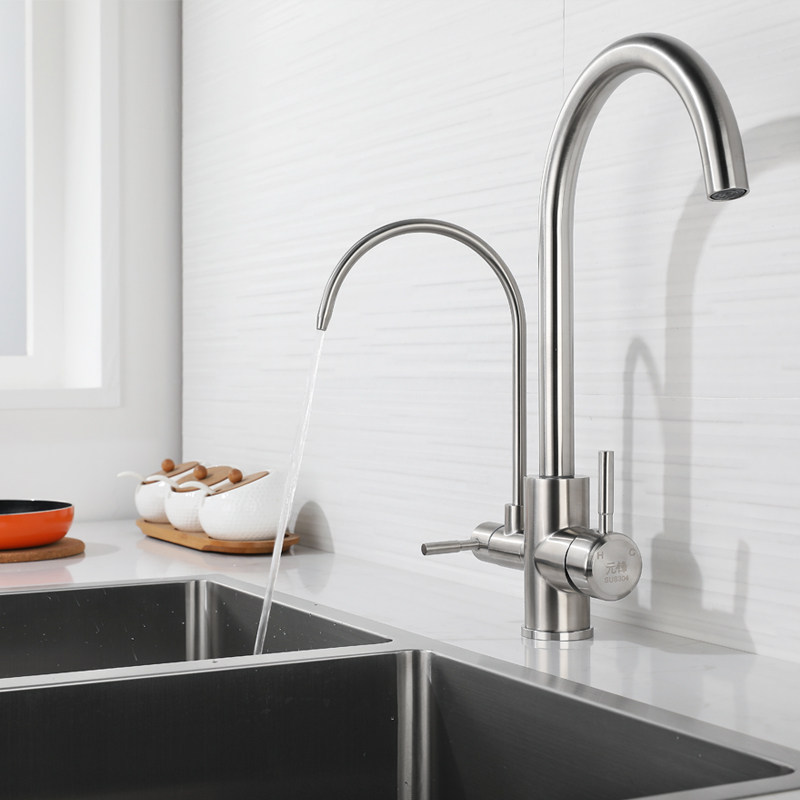 304不锈钢三合一双开纯净水冷热旋转多功能洗菜盆洗碗池龙头家用,家装主材,厨房龙头,淘宝优惠券,粉丝福利购,淘宝优惠卷