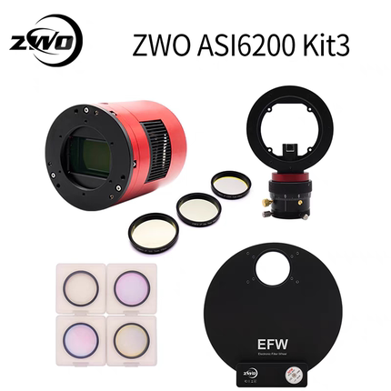 ZWO ASI6200MM Pro kit 套装含滤镜轮OAG 天文摄影相机套装方案