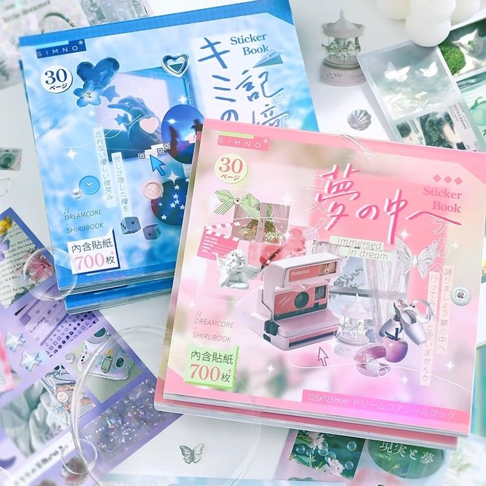 thumbnail for Baa total Japanese dream core stickers, salt DIY handmade girl decoration notebook, ins style creative decoration materials