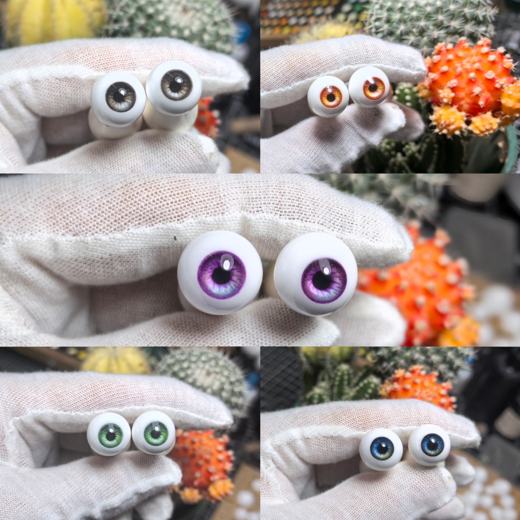 真人风手刻眼纹BJD娃娃眼三分四分六分八分BJD娃娃石膏眼珠bjd眼图片