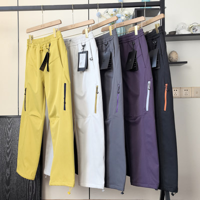 户外加绒加厚保暧软壳工装冲锋裤