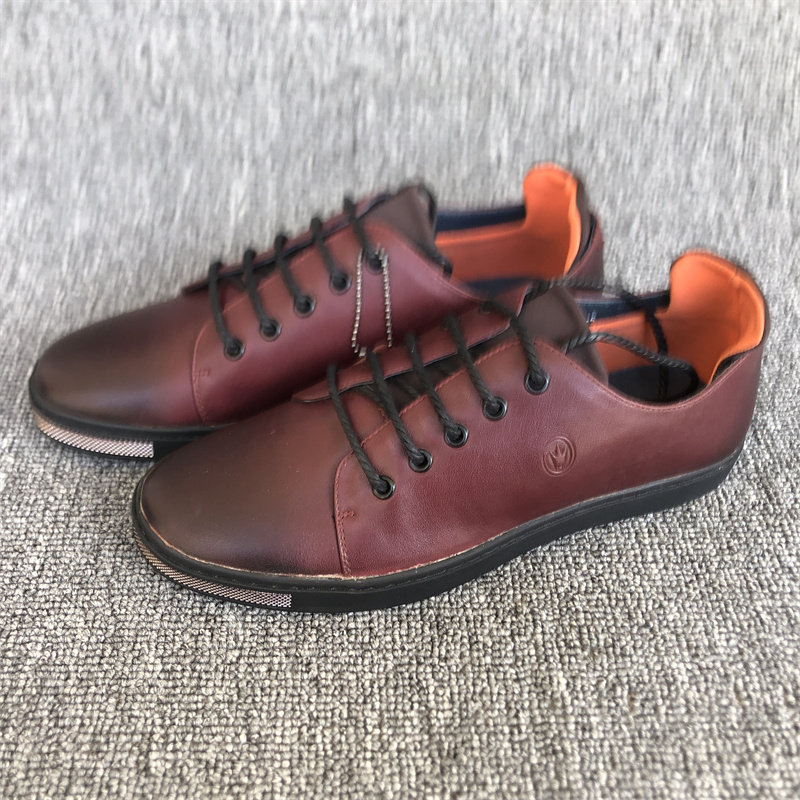 41/42码真皮男鞋撤柜尾货断码特价清仓春秋透气软皮系带休闲皮鞋