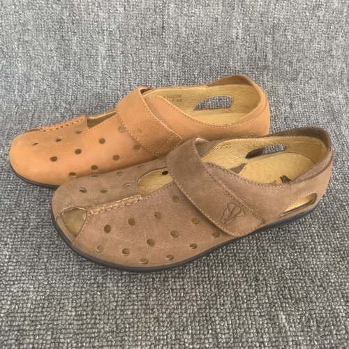 真皮牛皮女鞋夏季透气镂空妈妈鞋