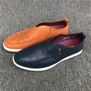 春秋透气舒适男单鞋 韩版 软皮套脚休闲鞋 撤柜尾货公牛头层牛皮男鞋